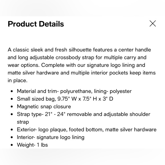 French Connection Clover Pebble Crossbody, Black Floral - Picture 5 of 5